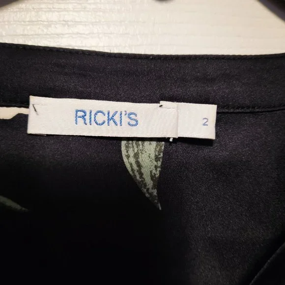 Ricki's top / dress / house  coat - size 2 - black dominant - Picture 2 of 4